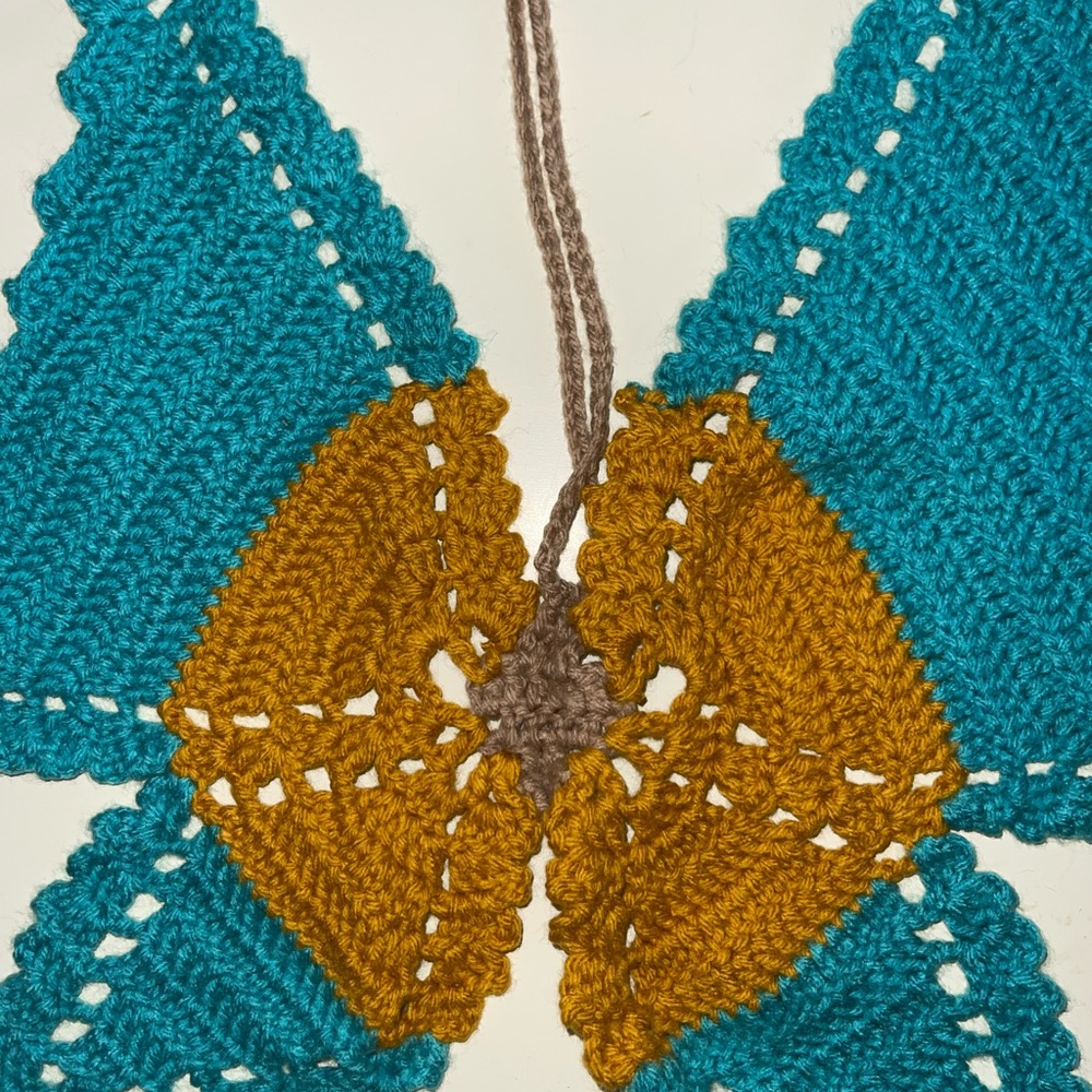 Crochet butterfly top